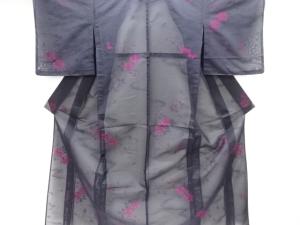 大正ロマン　紗花模様織り出し着物